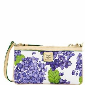 Dooney and Bourke Blue Hydrangea Wristlet